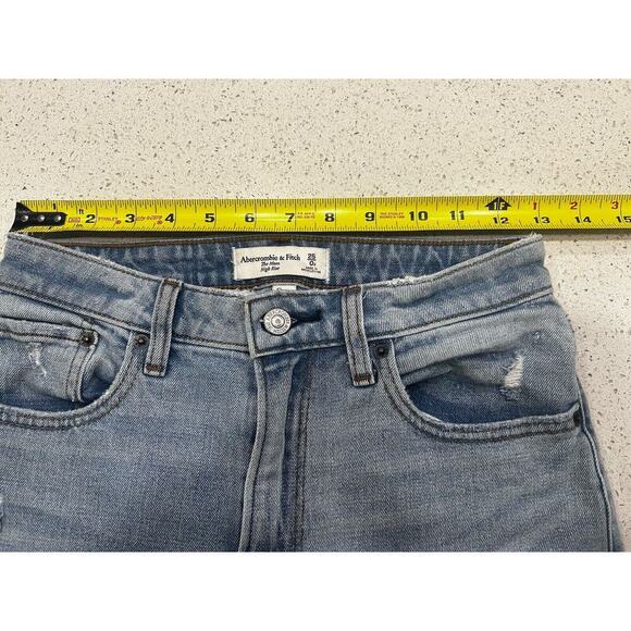 Abercrombie & Fitch Jeans Women 25 /0 Curve Love High Rise Mom Jean Distressed - Picture 5 of 12